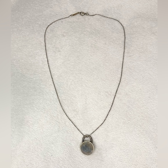 Tiffany & Co. Padlock Pendant Necklace.Sterling Silver 925. SCRATCHES. - Picture 2 of 5